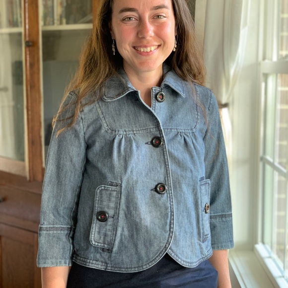 loft petite denim jacket